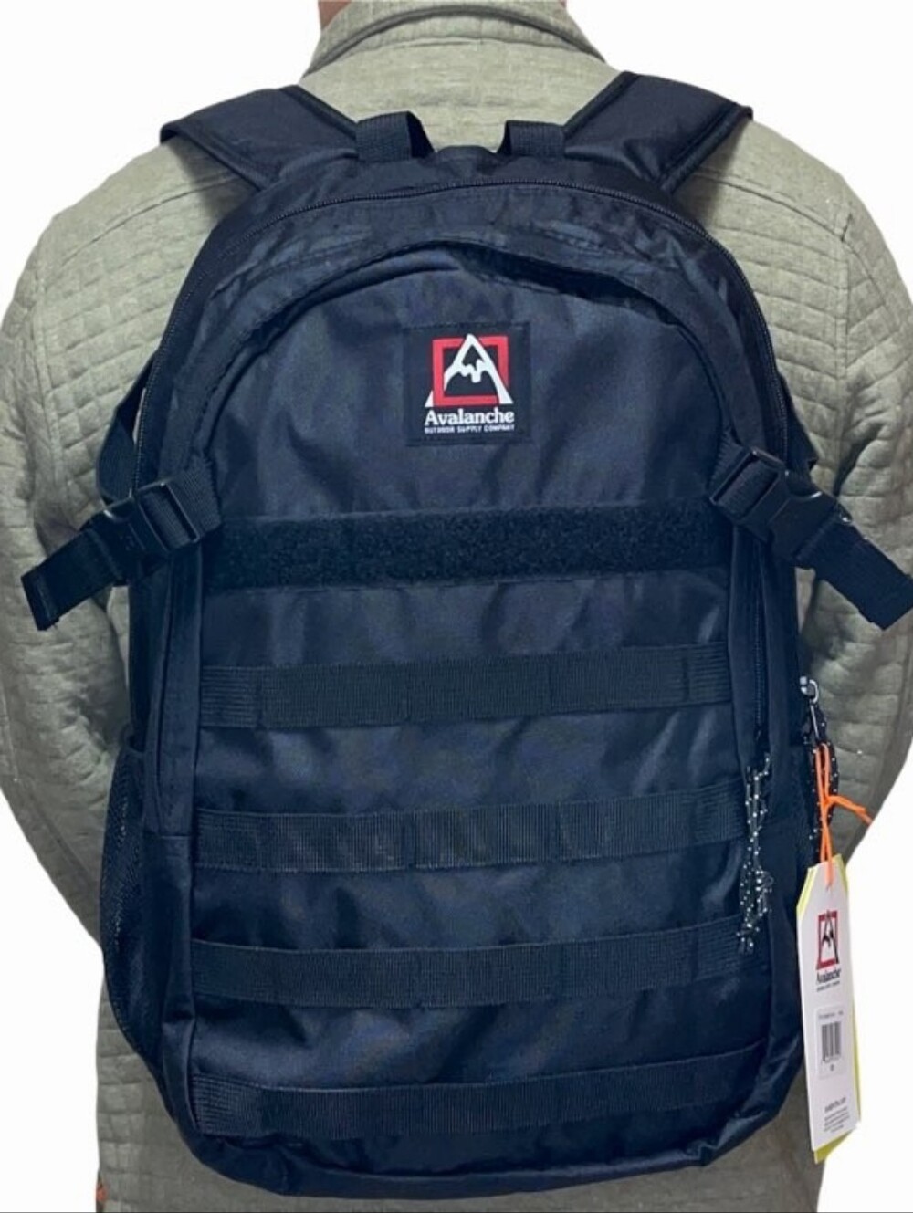 New! Avalanche Black Trail Utility Backpack with MOLLE Webbing, Everyday Use